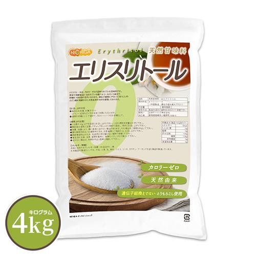 NICHIGA 天然甘味料 エリスリトール 4kg カロリーゼロ 遺伝子 NICHIGA 天然甘味料 エリスリトール 4kg カロリーゼロ 遺伝子