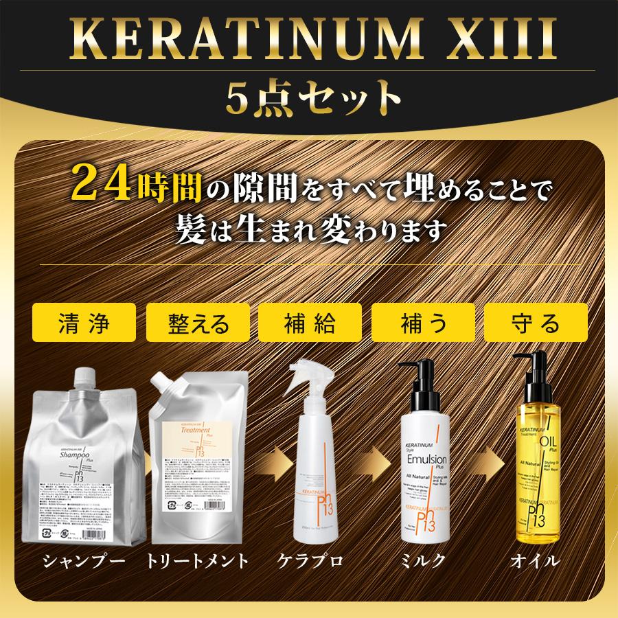 ケラチナム24時間プロテクト5点セット（サーティーンプロ250ml＋HRP