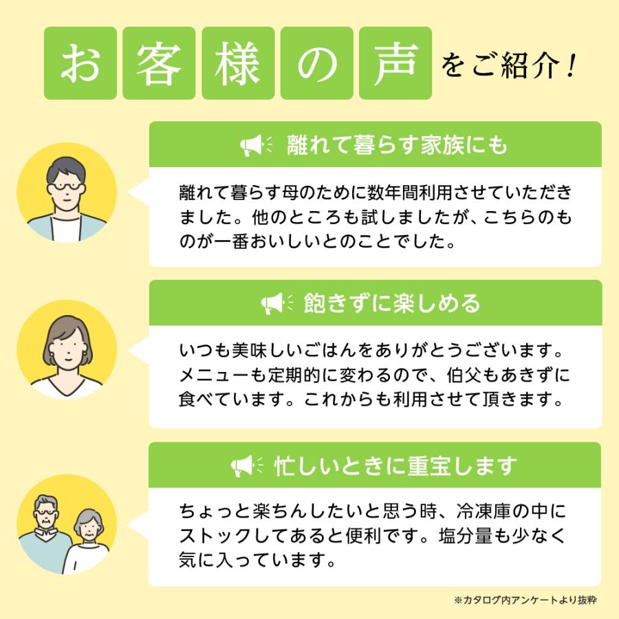 冷凍弁当 宅配 気くばり御膳 塩分コントロール12食セット ニチレイフーズ おかずセット 美味しい 宅配弁当 冷凍食品 お弁当 冷凍惣菜｜nichireifoods｜15