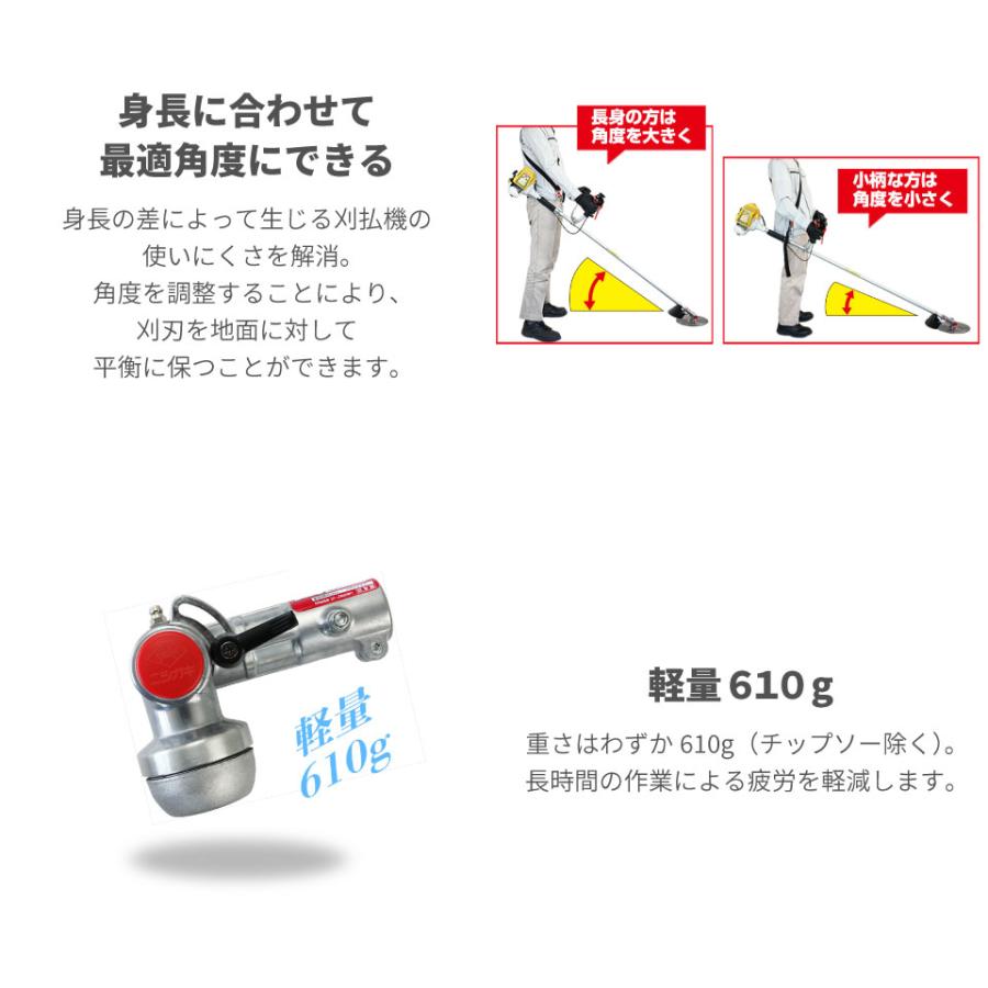 ニシガキ工業 曲太郎 N-798 草刈機 刈払機アタッチメント 角度自在