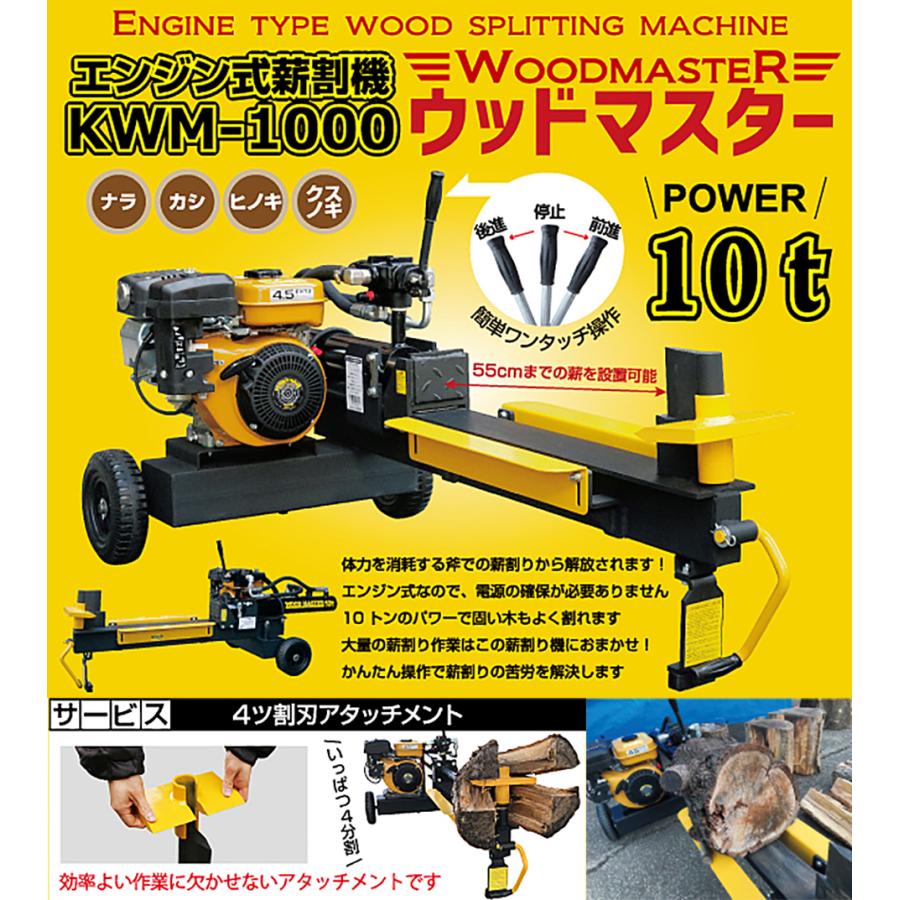 KAZ 和コーポレーション エンジン式 薪割り機 まき割り機 ウッド