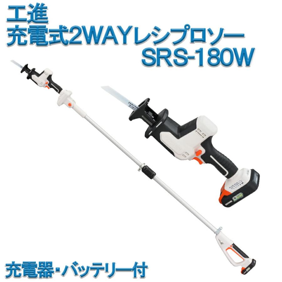 工進（KOSHIN） レシプロソー ハンディ ポールタイプ 2WAY 充電式 SRS