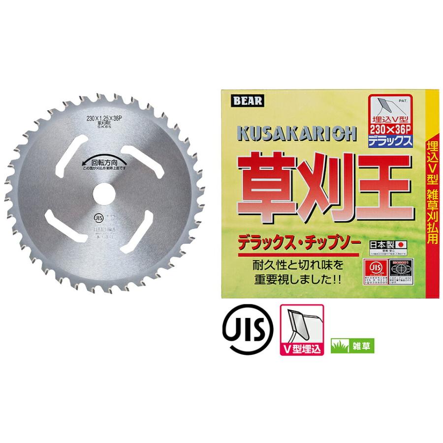 10枚組】 草刈王 チップソー バクマ工業 BAKUMA 230×40P 外径230mm 40