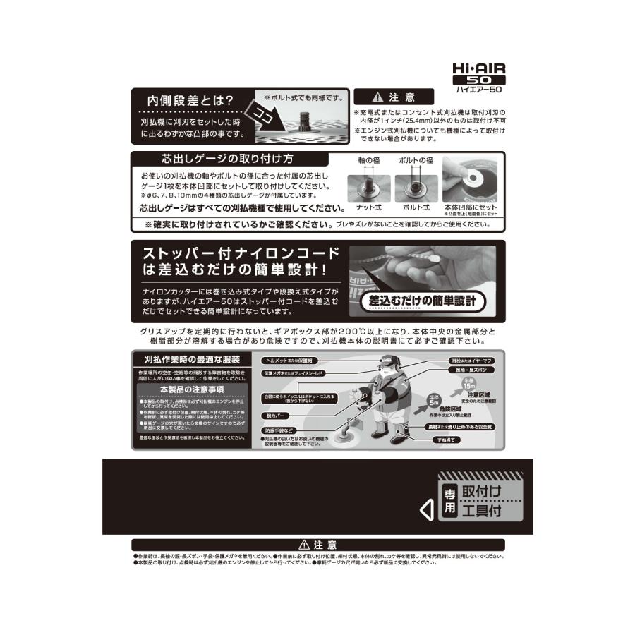 北村製作所 KITAMURA ジズライザー ハイエアー50 Zizlizer 草刈機