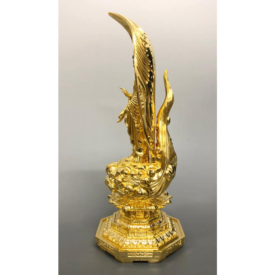 特別仕立 阿弥陀如来 3.5寸 金箔 来迎雲 舟型水煙光背 G-12 : 十 特別仕立 阿弥陀如来 3.5寸 金箔 来迎雲 舟型水煙光背 G-12 : 十