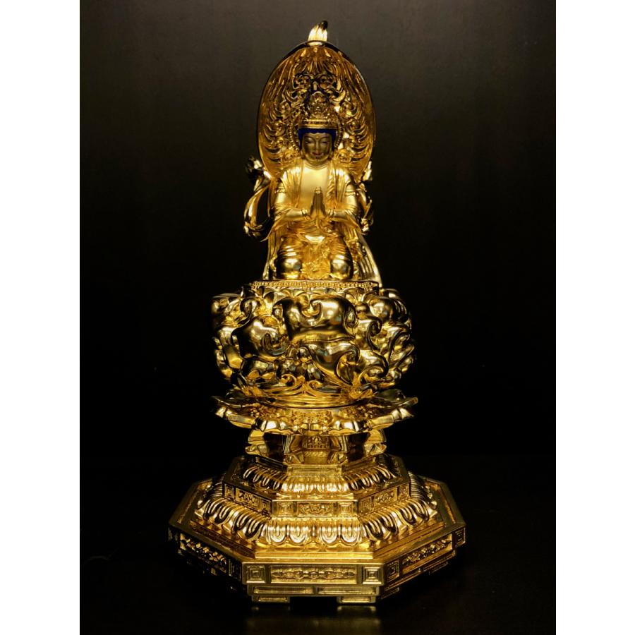 脇士 勢至菩薩【金箔金泥仕上】品番W-6（阿弥陀如来4寸 G-2 適合サイズ）