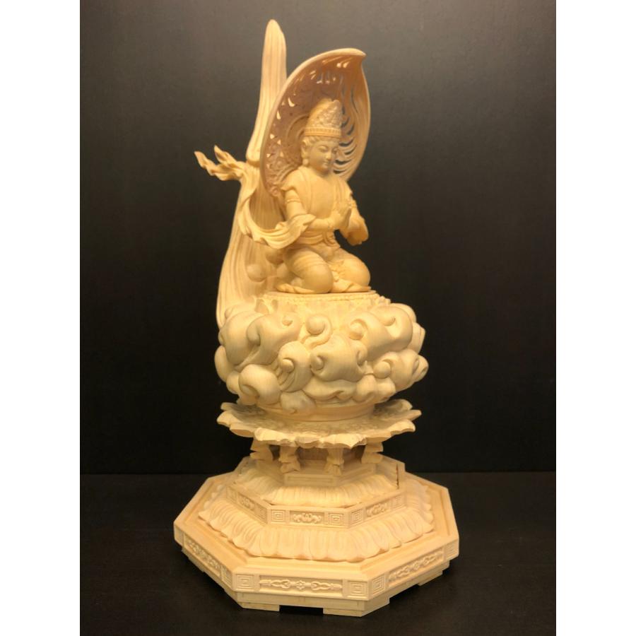 脇士 勢至菩薩 木地仕立 品番W-5（阿弥陀如来4寸 G-1 適合サイズ