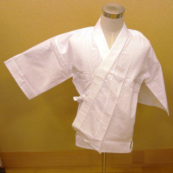 【合用】作務衣用半襦袢 紐付 カケ衿付替自由