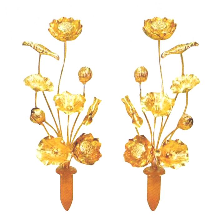 常花 アルミ 金色 1対 3寸3本 : 十八羅かんオンラインストア - 通販