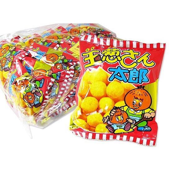 k 菓道 玉葱さん太郎 (30個入) 駄菓子 スナック まとめ買い 箱買い お
