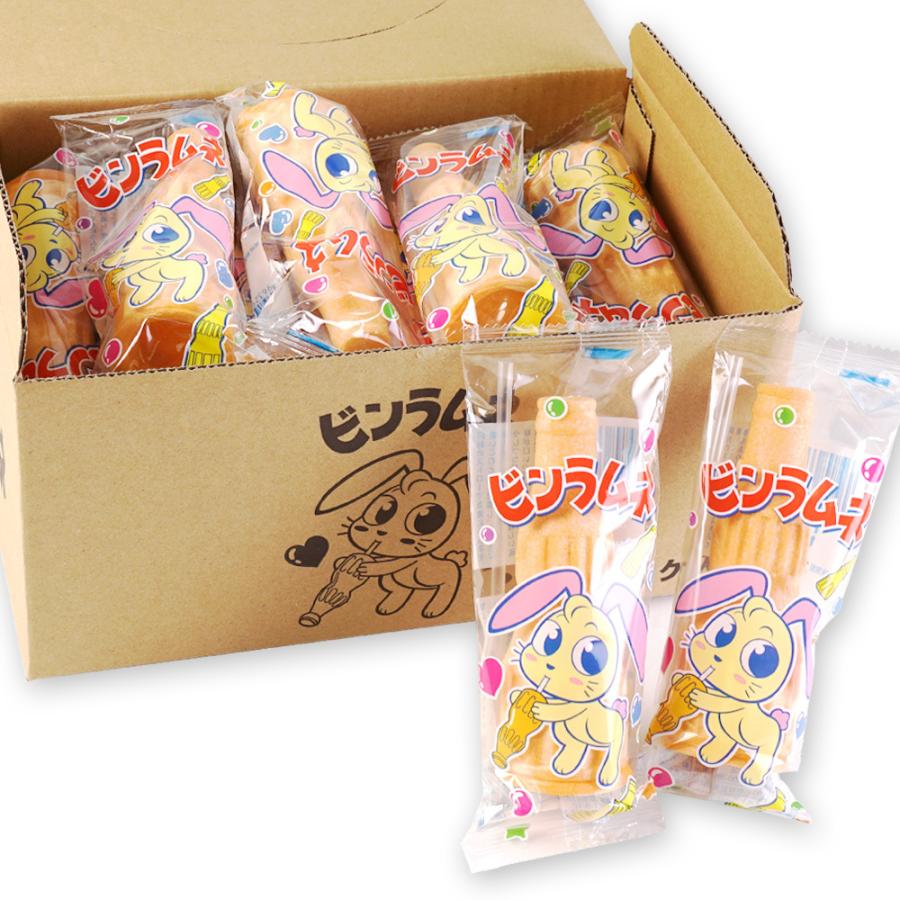 ビンラム ビンラムネ 岡田商店 (20個入) 駄菓子 もなか 業務用 まとめ買い 箱