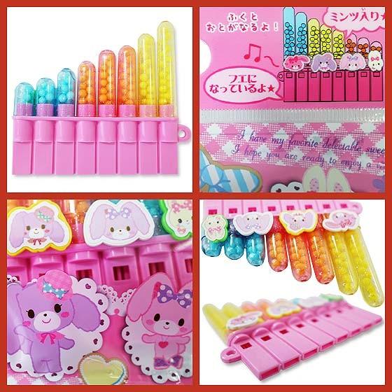 お菓子のまとめ買い ガム系の駄菓子 玩具菓子 ウィード サンリオ たのしいよこぶえ 12個入 景品玩具 駄菓子の2丁目ひみつ基地 通販 Yahoo ショッピング