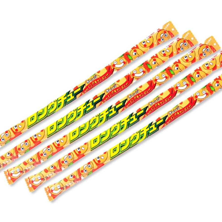やおきん ロングチュー オレンジ (36本入) 駄菓子 お菓子
