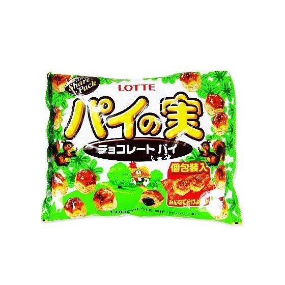 ロッテ パイの実 大袋 チョコレートパイ 18個入 チョコ ビスケット お菓子 景品 ロングヒット N1 景品玩具 駄菓子の2丁目ひみつ基地 通販 Yahoo ショッピング