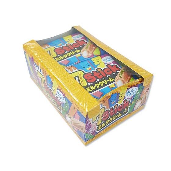 おたすけハドウクリーム景品付き セブンスティック ウエハース ミルククリーム (12個入) 駄菓子 まとめ