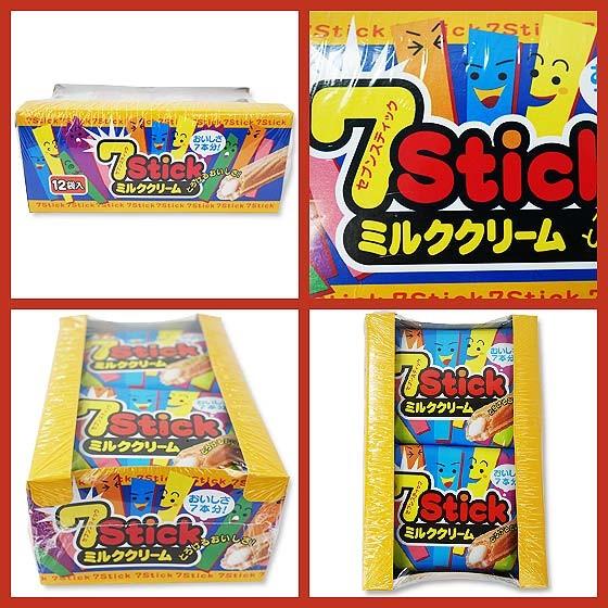セブンスティック ウエハース ミルククリーム (12個入) 駄菓子 まとめ