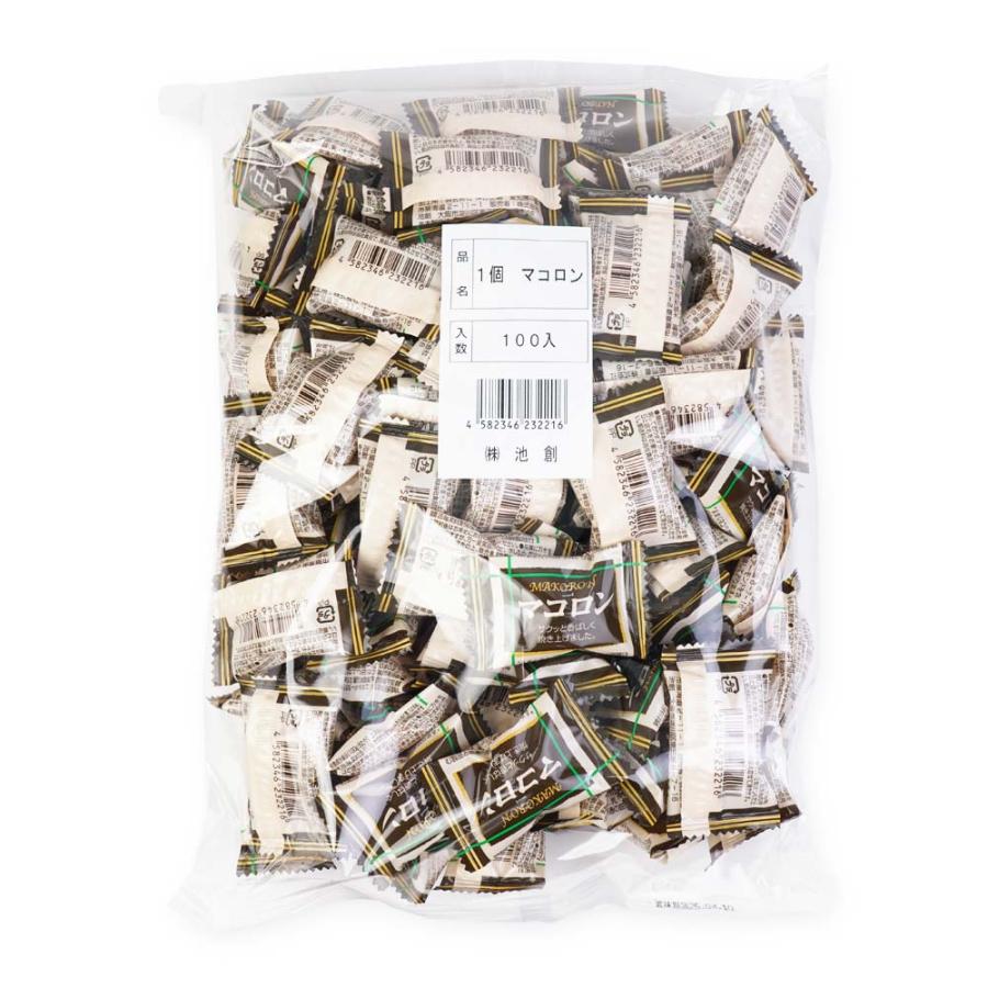 プチ マコロン 大袋 (100個入) / 駄菓子 まとめ買い ビスケット お菓子