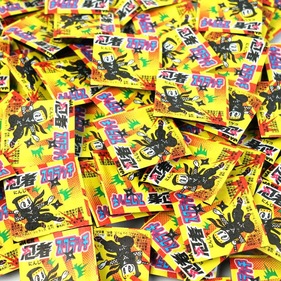 忍者スクラッチ あたり付（100付）駄菓子 ラムネ まとめ買い 箱買い お