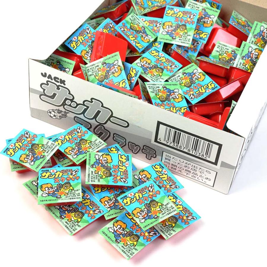 サッカースクラッチ あたり付 (100付) 駄菓子 ラムネ まとめ買い 箱