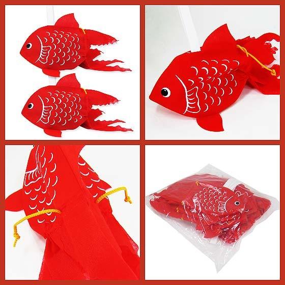 【お菓子用ラッピング・梱包資材】320W×250H 夏祭り・縁日に 金魚巾着  20枚入り｜nichokichi｜02