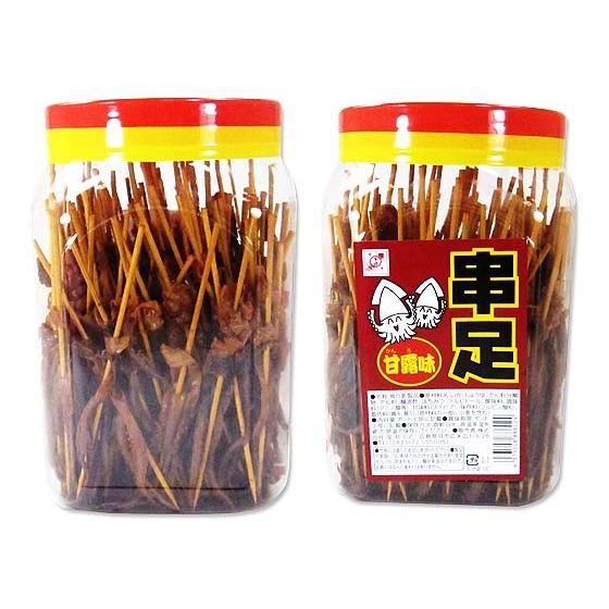 ポット入り駄菓子のまとめ買い・珍味・イカ系の駄菓子】 全珍 串足