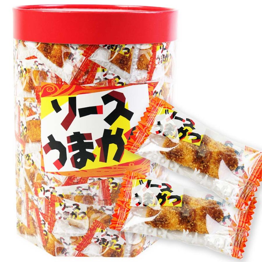 ソースうまかつ 紙 ポット（100個入) 駄菓子 まとめ買い 箱買い 珍味