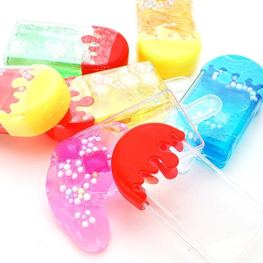 アイス キャンディ型 キラパテ粘土 24個入 おもちゃ スライム スクイーズ まとめ買い 子供会 景品 縁日 お祭り くじ引き M0001 景品玩具 駄菓子の2丁目ひみつ基地 通販 Yahoo ショッピング