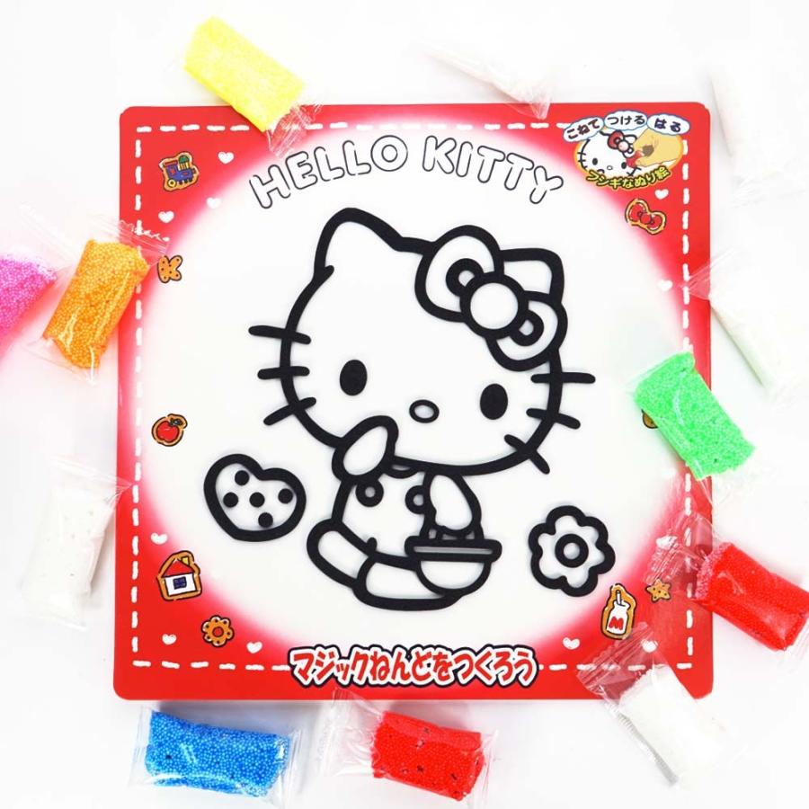 お祭りキティ ふわふわマジックねんど ハローキティ (バラ売り) 景品 おもちゃ 縁日