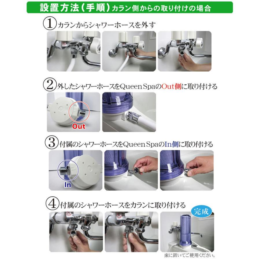 交換フィルター お風呂用浄水器 Queen Spa（クイーンスパ） シャワー用