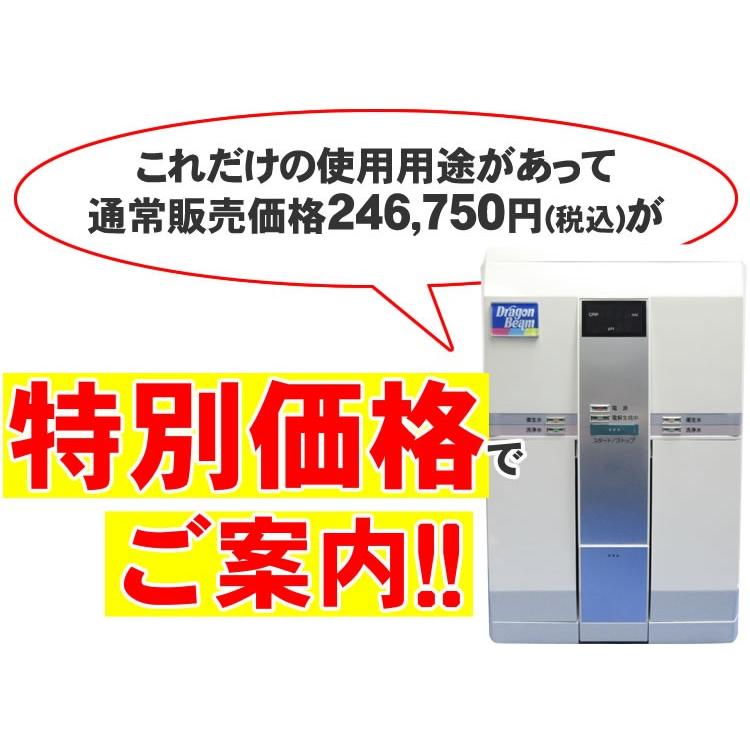 日本製 次亜塩素酸水 生成器 (電解型 強酸性水生成器)｜ドラゴンビーム
