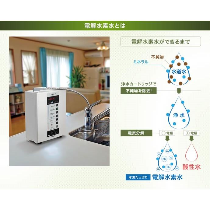 次亜塩素酸水（強酸性水） 生成可能 トレビFWH-6000(W) フジ医療器　水素水　電解水素水生成器　トレビ水素プラス　電解水素水生成器S1　還元水素水　電解還元水｜nickangensuisosui｜03