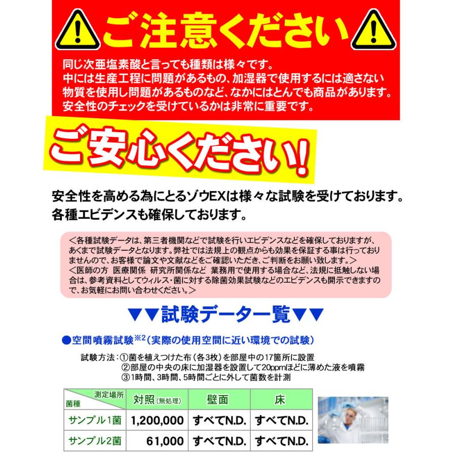 日本製 酢酸の次亜塩素酸水 20L 約650ppm(アルコール消毒液 業務用 や エタノール消毒液 業務用 アルコール除菌スプレー とは違う)除菌水とるゾウ20L |  | 10
