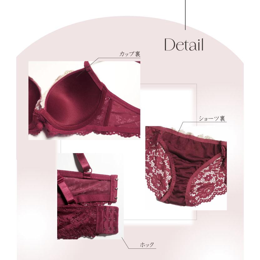 ブラジャー ＆ ショーツ セット 大きい サイズ 下着 女性 上下