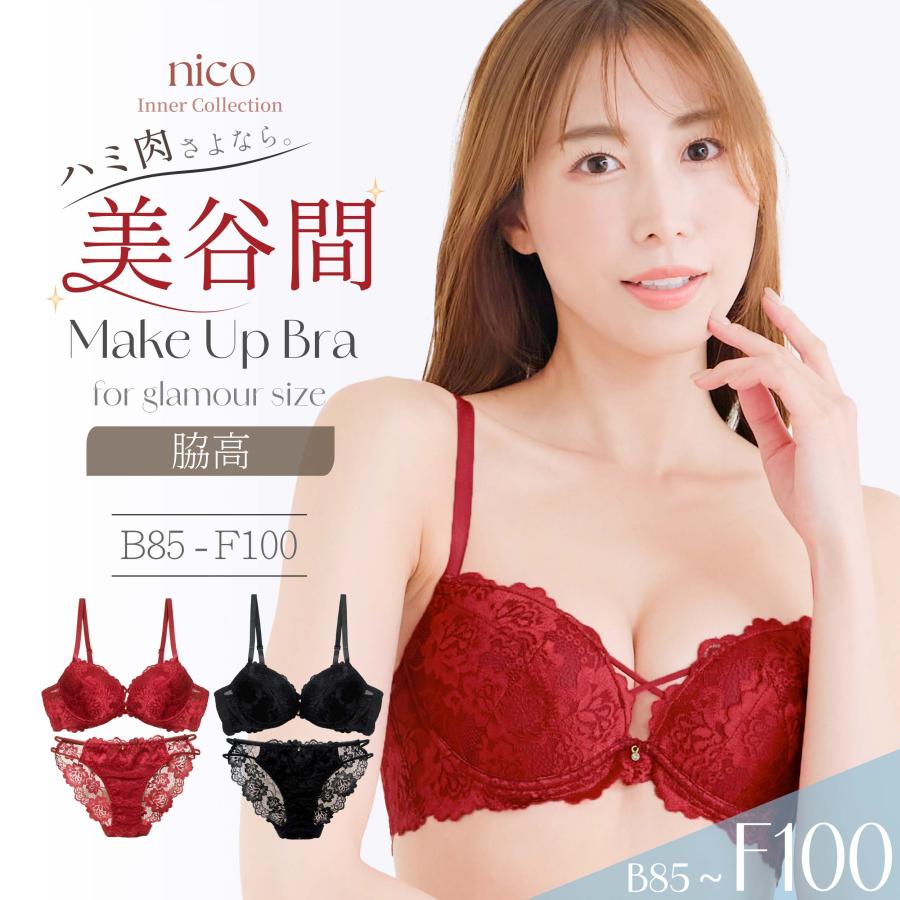 ブラジャー ＆ ショーツ セット 大きい サイズ 下着 女性 上下セット