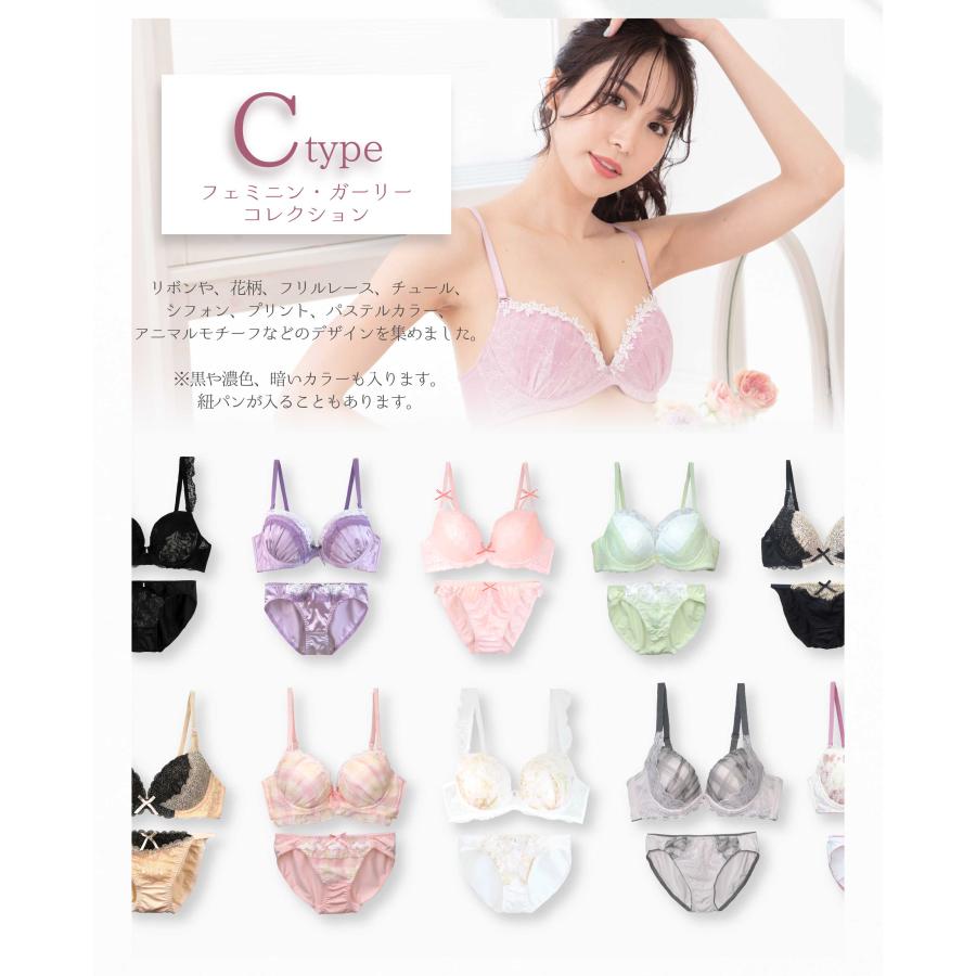 新タイプ登場☆ 選べる4タイプ 5点 福袋 ブラジャー ショーツ 下着