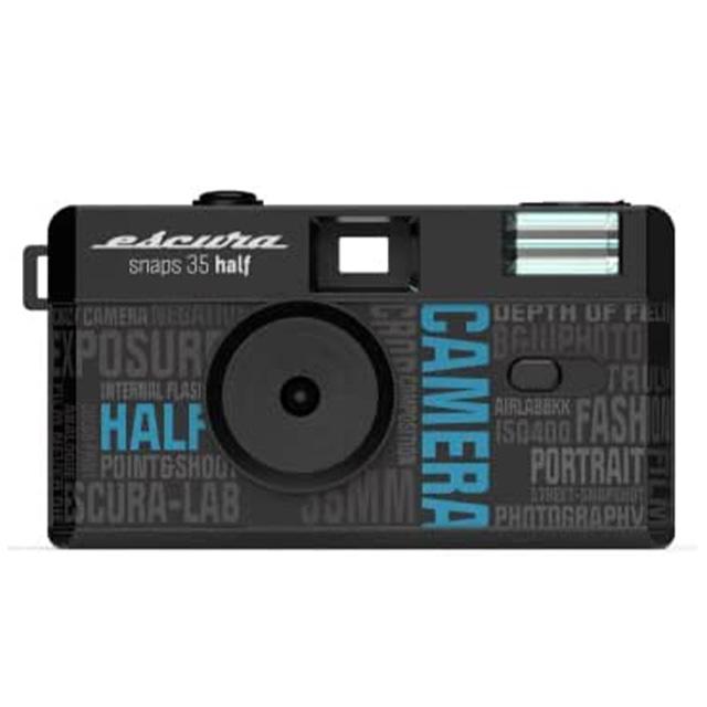 新品未使用　エスクーラ　スナップ 35 ハーフ フィルムカメラ　黒白フィルム付き エスキュラ ハーフスナップ35 カメラ本体＋白黒フィルム(激安