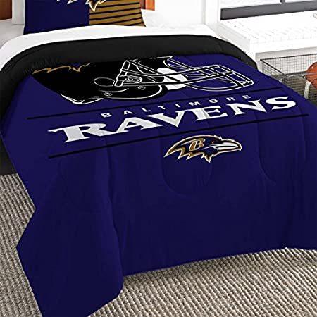 最高の品質の The Northwest Co Mpany NFL Baltimore Ravensドラフトツイン2ピース掛け布団セット＿並行輸入品 その他アウトドア寝具、備品
