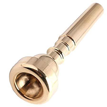 最安価格 5C 3C Mouthpiece Trumpet Plated Gold HENGYEE 7C Bach＿並行輸入品 Yamaha with Compatible トランペットマウスピース