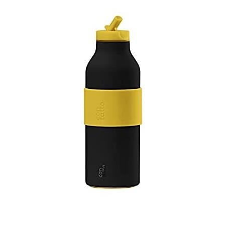 【予約受付中】 Contatto 17oz Vacuum Insulated Water Bottle with Straw, Straw Lid&Flex Cap,＿並行輸入品 水筒