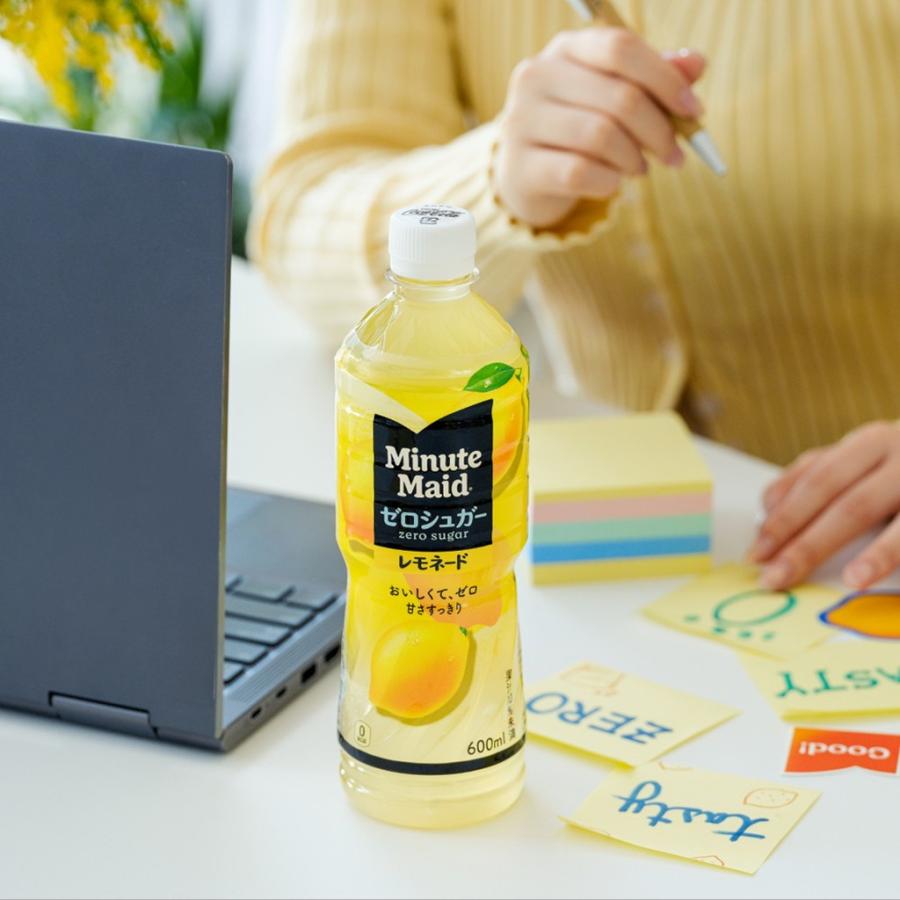 Minute Maid 24本入り ミニッツ メイド ゼロシュガー レモネード 600ml