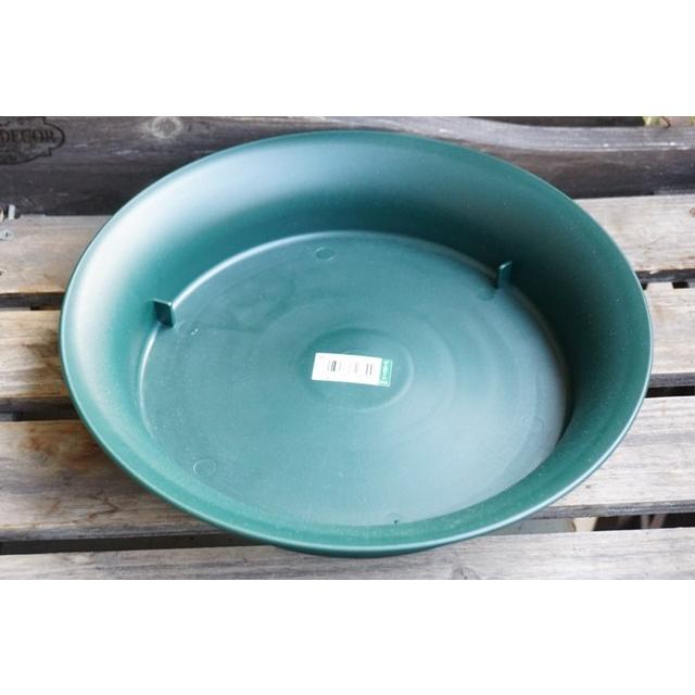 鉢皿 ノア9号 ダークグリーン 根はり鉢用 9号鉢用鉢皿 受け皿 9号