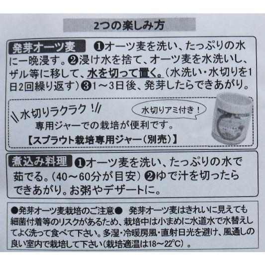 有機種子 固定種 オーツ麦 エンバク スプラウト 食用 2027年5月期限 |  | 02