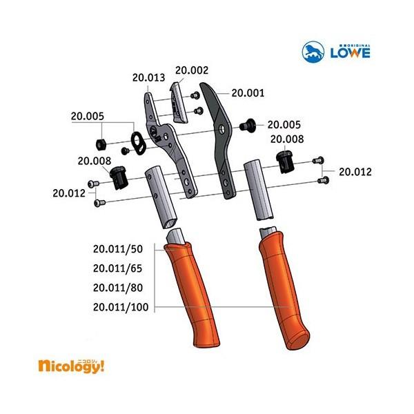 LOWE  オリジナルライオンバサミ 20080アンビル構造 DIY 高枝 高所 太枝長さ80cm 切断径直径45mm 重量1090g 剪定鋏 植木鋏 盆栽鋏 軽量 防錆処理 全国送料無料_3