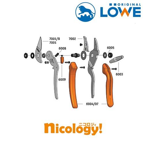 LOWE オリジナルライオン剪定バサミ 7107 アンビル バイパス 軽量 DIY 植木鋏 農業 園芸 重量230g 切断径直径22mm 金属ブレード インダストリアル 完全分解可能_2