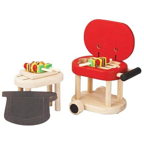 ドールハウスキット 木のおもちゃ 木製 女の子 子供 3歳 4歳 5歳 誕生日プレゼント 家具　バーベーキューセット｜nicoly
