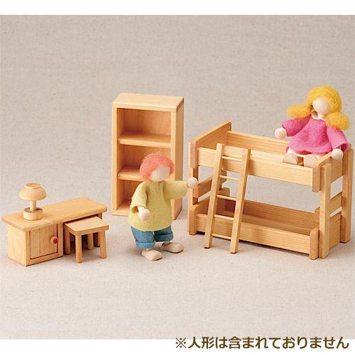 ドールハウスキット 木製 家具 3歳 4歳 5歳 子供 誕生日プレゼント　子ども部屋セット｜nicoly