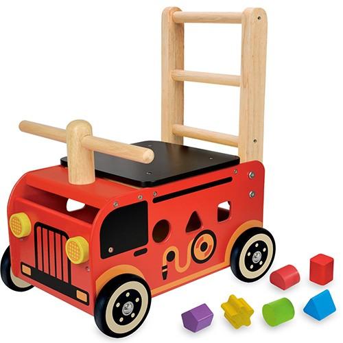 乗用玩具 赤ちゃん 木のおもちゃ 1歳 2歳 3歳 子供 誕生日プレゼント ウォーカー ライド 消防車 T4660 ベビー キッズ玩具 ニコリ 通販 Yahoo ショッピング