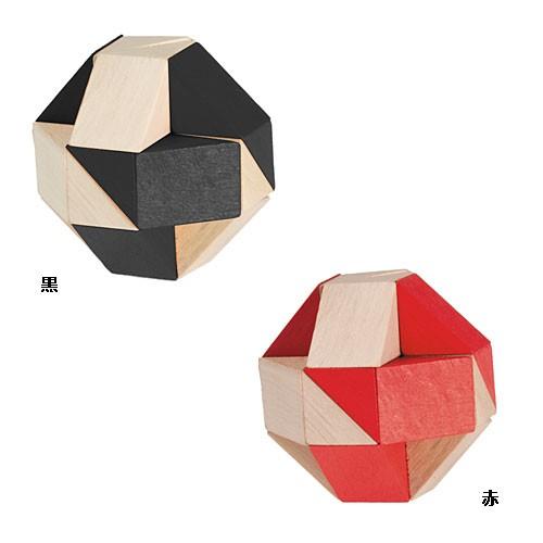 スネーク　知育玩具 木のおもちゃ 木製 立体パズル キューブ｜nicoly