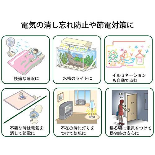 リーベックス(Revex) コンセント タイマー デジタル 節電 省エネ対策 消費電力 電気料金 一目で確認可能 エコタイマー ET55D｜nicomagasin｜05