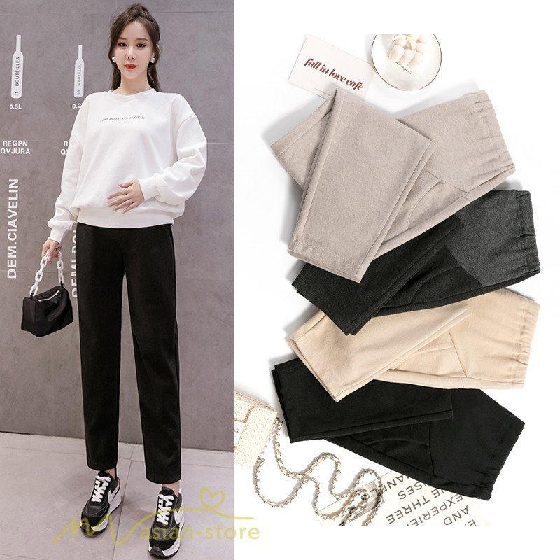 マタニティ パンツ ガウチョ オフィス スーツ アジャスター ズボン フォマール レディース 下着 部屋着 美脚 ランキング第1位 ウエスト調整 妊婦 ストレッチ おしゃれ お出かけ